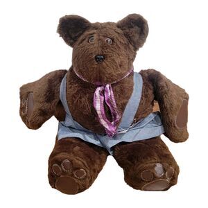 Vintage Hand Puppet Bear Plush Hugglebeary Milwaukee Mole Inc 1986 Handmade